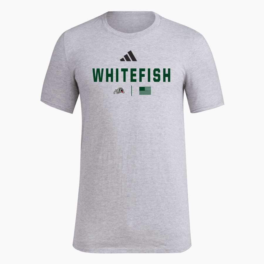 WHITEFISH HIGH SCHOOL BULLDOGS <span class="pdp-name-mascot">WHITEFISH BULLDOGS</span> adidas Men's Short Sleeve Pregame Tee