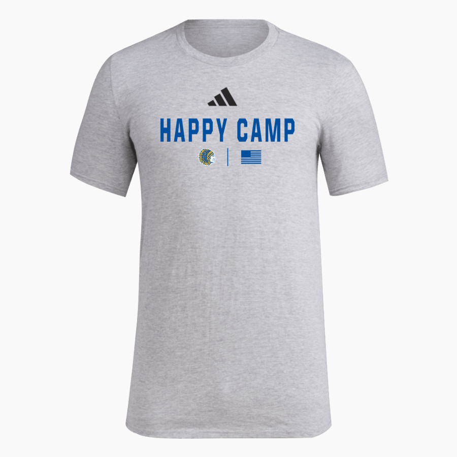 HAPPY CAMP HIGH SCHOOL INDIANS <span class="pdp-name-mascot">HAPPY CAMP INDIANS</span> adidas Men's Short Sleeve Pregame Tee