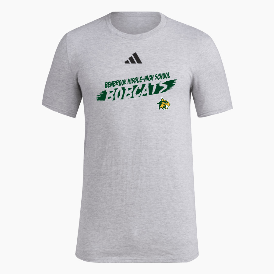 BENBROOK MIDDLE HIGH SCHOOL BOBCATS <span class="pdp-name-mascot">BENBROOK MIDDLE BOBCATS</span> adidas Men's Short Sleeve Pregame Tee