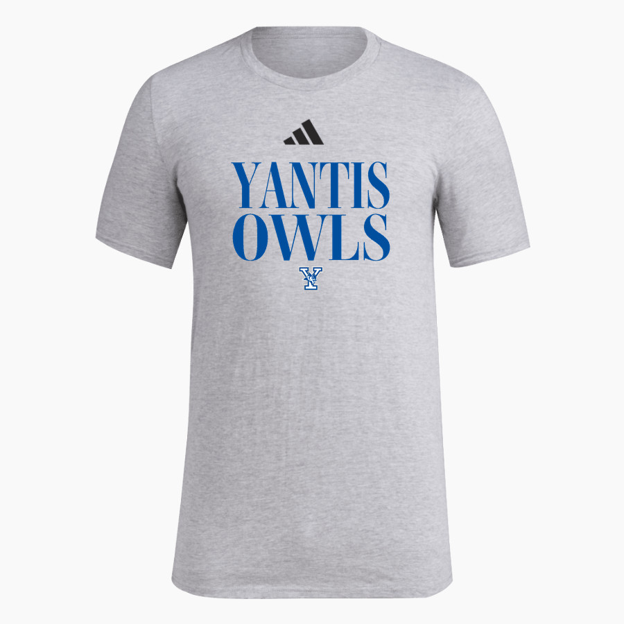YANTIS HIGH SCHOOL OWLS adidas Men's Short Sleeve Pregame Tee