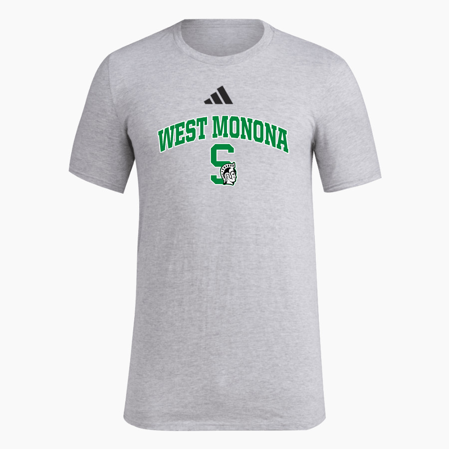 WEST MONONA HIGH SCHOOL SPARTANS <span class="pdp-name-mascot">WEST MONONA SPARTANS</span> adidas Men's Short Sleeve Pregame Tee