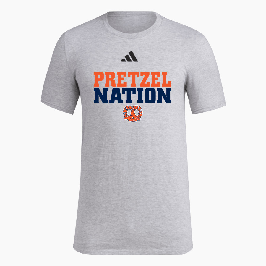 NEW BERLIN HIGH SCHOOL PRETZELS <span class="pdp-name-mascot">NEW BERLIN PRETZELS</span> adidas Men's Short Sleeve Pregame Tee
