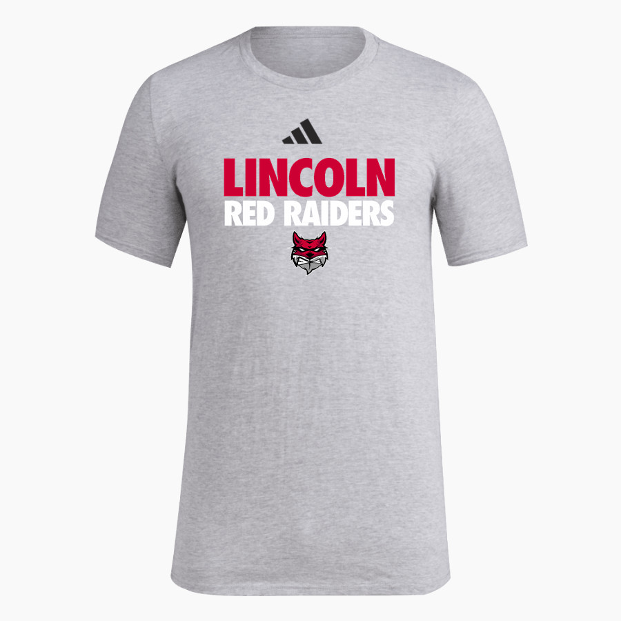 LINCOLN HIGH SCHOOL RED RAIDERS adidas Men's Short Sleeve Pregame Tee