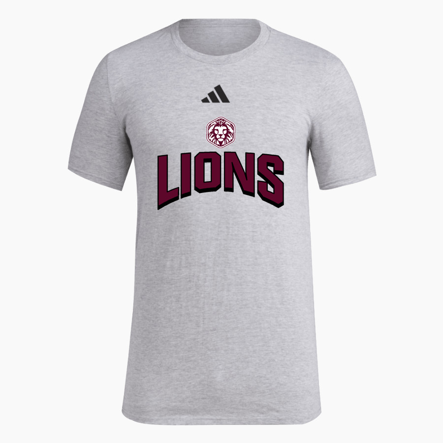 FAITH CHRISTIAN ACADEMY LIONS <span class="pdp-name-mascot">FAITH LIONS</span> adidas Men's Short Sleeve Pregame Tee