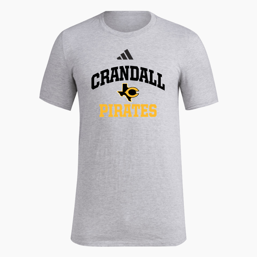 CRANDALL HIGH SCHOOL PIRATES adidas Men's Short Sleeve Pregame Tee