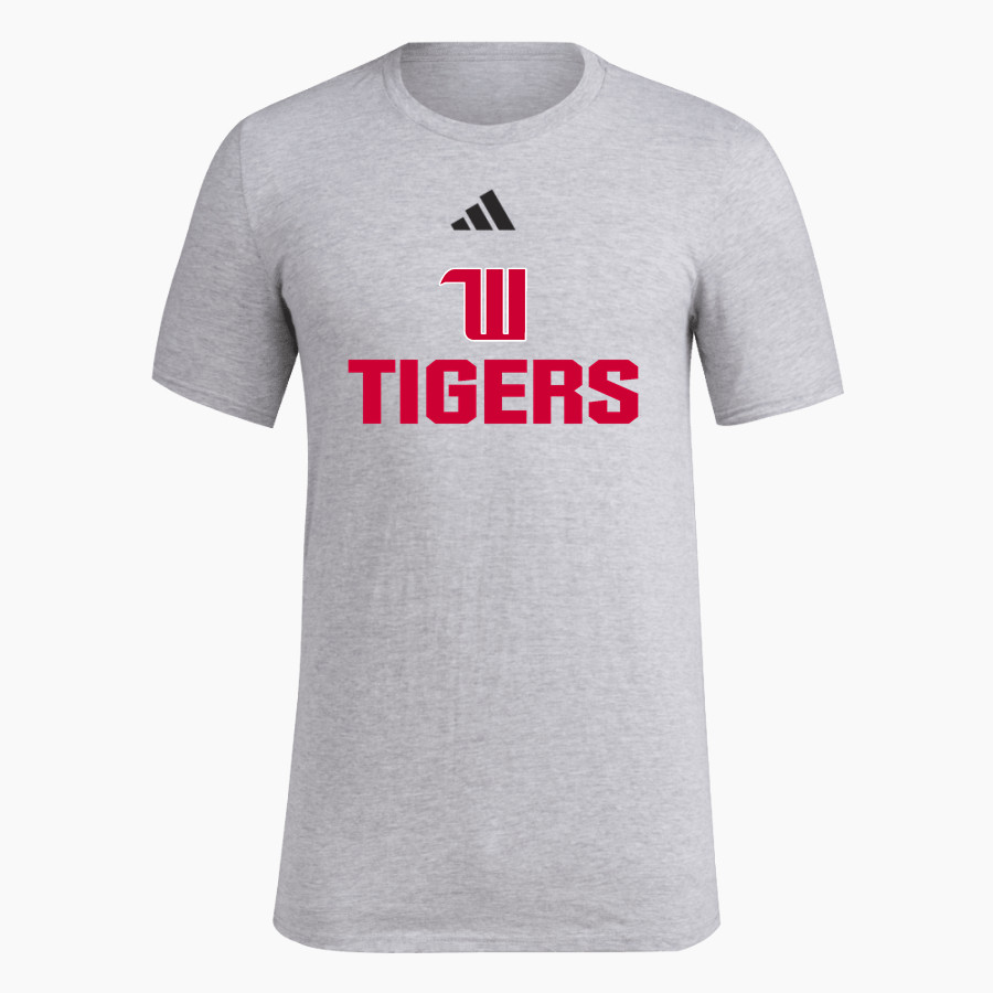 Wittenberg University Tigers <span class="pdp-name-mascot">Wittenberg University Tigers</span> adidas Men's Short Sleeve Pregame Tee