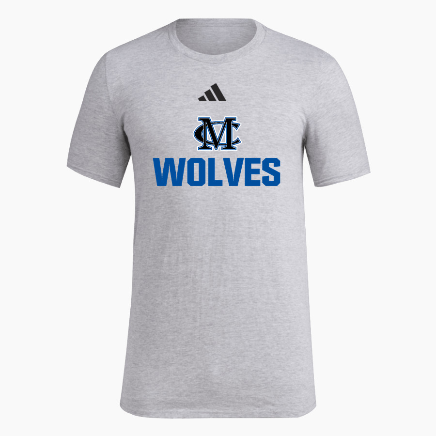Mason Creek Wolves <span class="pdp-name-mascot">Mason Creek Wolves</span> adidas Men's Short Sleeve Pregame Tee