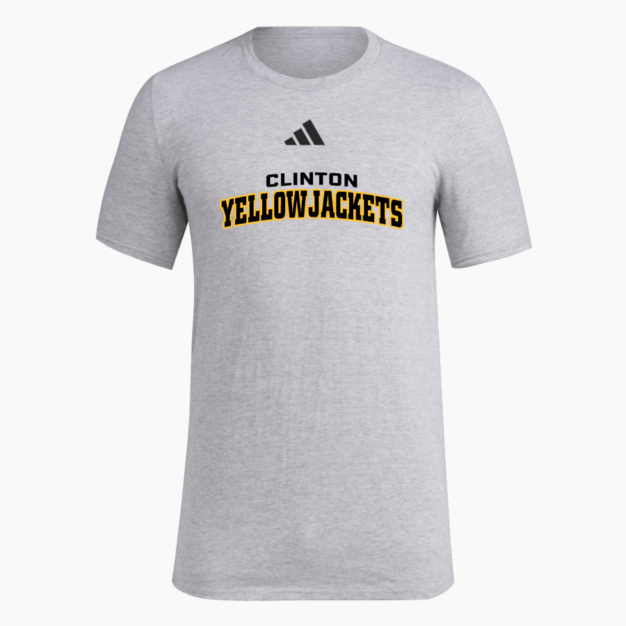 CLINTON HIGH SCHOOL YELLOWJACKETS <span class="pdp-name-mascot">CLINTON YELLOWJACKETS</span> adidas Men's Short Sleeve Pregame Tee