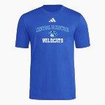 CENTRAL MOUNTAIN HIGH SCHOOL WILDCATS <span class="pdp-name-mascot">CENTRAL MOUNTAIN WILDCATS</span> adidas Men's Short Sleeve Pregame Tee Front Thumbnail