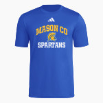 MASON CO CENTRAL HIGH SCHOOL SPARTANS adidas Men's Short Sleeve Pregame Tee Front Thumbnail