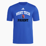 West Tech Panthers <span class="pdp-name-mascot">West Tech Panthers</span> adidas Men's Short Sleeve Pregame Tee Front Thumbnail