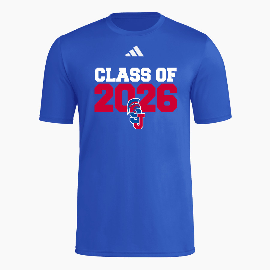 SAINT JOSEPH HIGH SCHOOL SPARTANS official sideline <span class="pdp-name-mascot">SAINT JOSEPH SPARTANS</span> adidas Men's Short Sleeve Pregame Tee