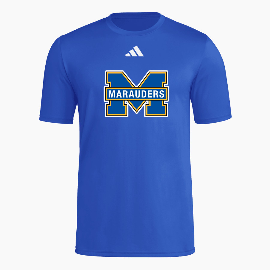 MIRA MESA HIGH SCHOOL MARAUDERS adidas Men's Short Sleeve Pregame Tee