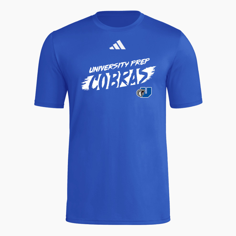 University Prep Cobras adidas Men's Short Sleeve Pregame Tee