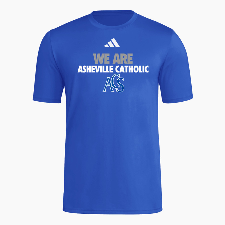Asheville Catholic School Asheville Catholic <span class="pdp-name-mascot">Asheville Catholic School</span> adidas Men's Short Sleeve Pregame Tee
