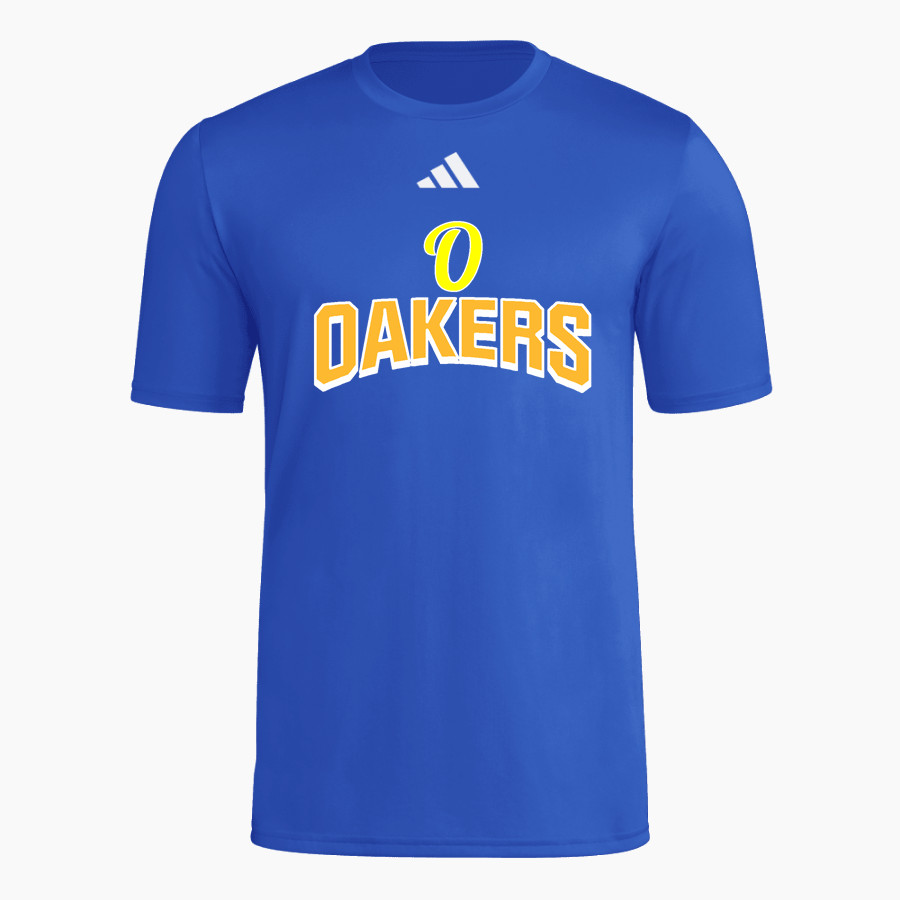 OAKLAND HIGH SCHOOL OAKERS <span class="pdp-name-mascot">OAKLAND OAKERS</span> adidas Men's Short Sleeve Pregame Tee