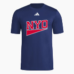 NYO NYO <span class="pdp-name-mascot">NYO</span> adidas Men's Short Sleeve Pregame Tee Front Thumbnail