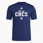 CRCS Bulldogs adidas Men's Short Sleeve Pregame Tee Front Thumbnail