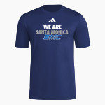 Santa Monica Corsairs <span class="pdp-name-mascot">Santa Monica College Corsairs</span> adidas Men's Short Sleeve Pregame Tee Front Thumbnail