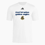 DESERT HOT SPRINGS HIGH SCHOOL GOLDEN EAGLES <span class="pdp-name-mascot">DESERT HOT SPRINGS GOLDEN EAGLES</span> adidas Men's Short Sleeve Pregame Tee Front Thumbnail