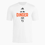 Dingerz Softball Dingerz <span class="pdp-name-mascot">Dingerz Softball Dingerz</span> adidas Men's Short Sleeve Pregame Tee Front Thumbnail