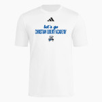 CHRISTIAN LIBERTY ACADEMY CHARGERS <span class="pdp-name-mascot">CHRISTIAN LIBERTY ACADEMY CHARGERS</span> adidas Men's Short Sleeve Pregame Tee Front Thumbnail