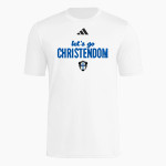 Christendom College Online Store <span class="pdp-name-mascot">Christendom College Crusaders</span> adidas Men's Short Sleeve Pregame Tee Front Thumbnail