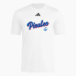 SAN LEANDRO HIGH SCHOOL PIRATES adidas Men's Short Sleeve Pregame Tee Front Thumbnail