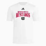 Monte Vista Mustangs <span class="pdp-name-mascot">Monte Vista Mustangs</span> adidas Men's Short Sleeve Pregame Tee Front Thumbnail