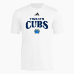 Timnath High School Cubs adidas Men's Short Sleeve Pregame Tee Front Thumbnail