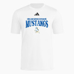 Greasewood Springs Community School Mustangs <span class="pdp-name-mascot">Greasewood Spring Community School Mustangs</span> adidas Men's Short Sleeve Pregame Tee Front Thumbnail