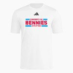 COLLEGE OF ST BENEDICT Bennies <span class="pdp-name-mascot">COLLEGE OF ST BENEDICT</span> adidas Men's Short Sleeve Pregame Tee Front Thumbnail