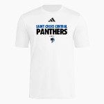 Saint Croix Central Panthers <span class="pdp-name-mascot">Saint Croix Central Panthers</span> adidas Men's Short Sleeve Pregame Tee Front Thumbnail