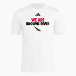 Browns River Falcons adidas Men's Short Sleeve Pregame Tee Front Thumbnail