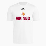 VOORHEES VIKINGS official sideline store adidas Men's Short Sleeve Pregame Tee Front Thumbnail