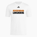 Riverwood Longhorns adidas Men's Short Sleeve Pregame Tee Front Thumbnail