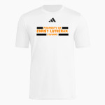 CHRIST LUTHERAN Cougars <span class="pdp-name-mascot">CHRIST LUTHERAN DAY SCHOOL Cougars</span> adidas Men's Short Sleeve Pregame Tee Front Thumbnail