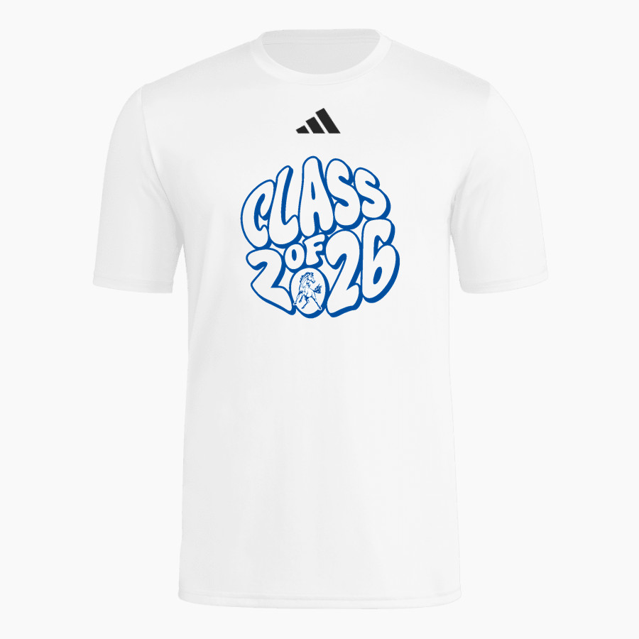 MOUNT MARKHAM HIGH SCHOOL MUSTANGS <span class="pdp-name-mascot">MOUNT MARKHAM MUSTANGS</span> adidas Men's Short Sleeve Pregame Tee