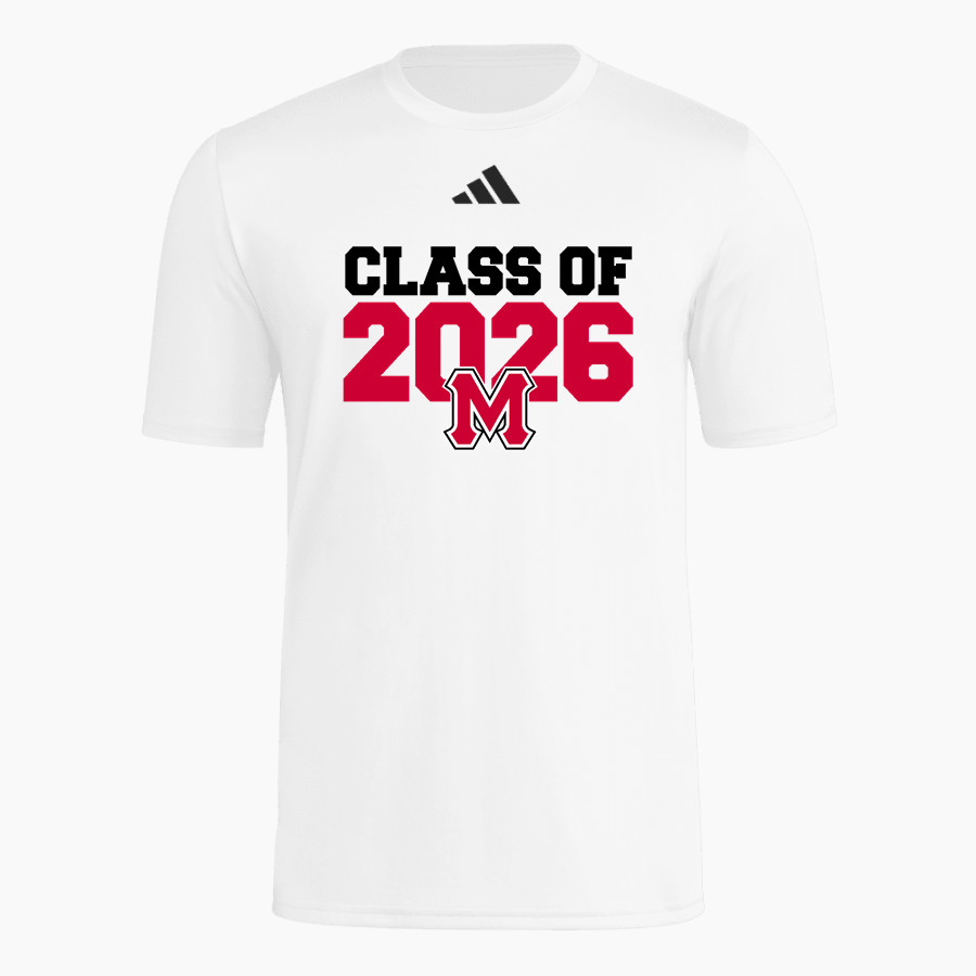 MARTINSVILLE HIGH SCHOOL PIRATES adidas Men's Short Sleeve Pregame Tee