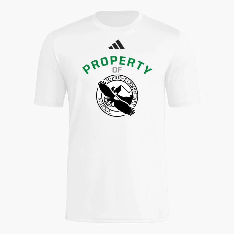 Sopris Elementary Eagles adidas Men's Short Sleeve Pregame Tee
