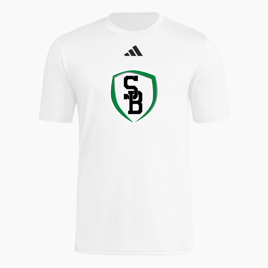 ST BERNARD'S ACADEMY CRUSADERS <span class="pdp-name-mascot">ST BERNARD'S CATHOLIC CRUSADERS</span> adidas Men's Short Sleeve Pregame Tee
