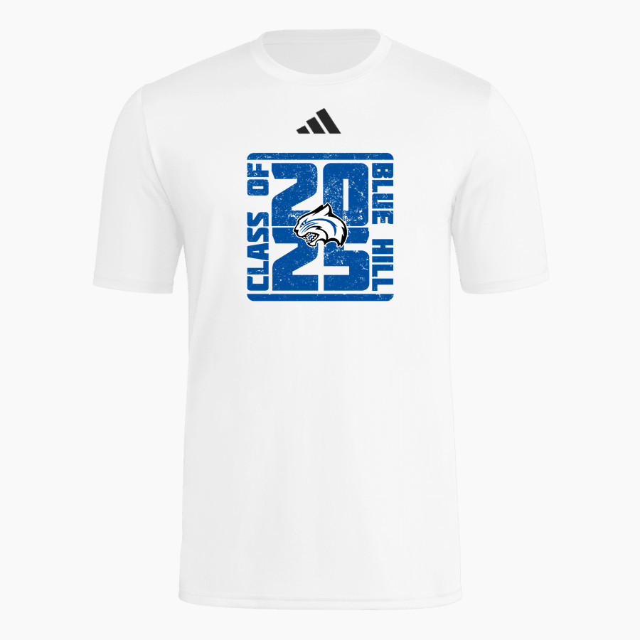 Blue Hill Bobcats <span class="pdp-name-mascot">Blue Hill Community School District Bobcats</span> adidas Men's Short Sleeve Pregame Tee