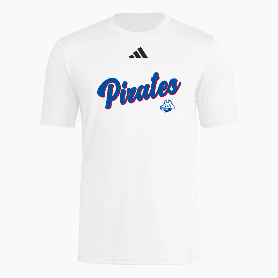 SAN LEANDRO HIGH SCHOOL PIRATES adidas Men's Short Sleeve Pregame Tee