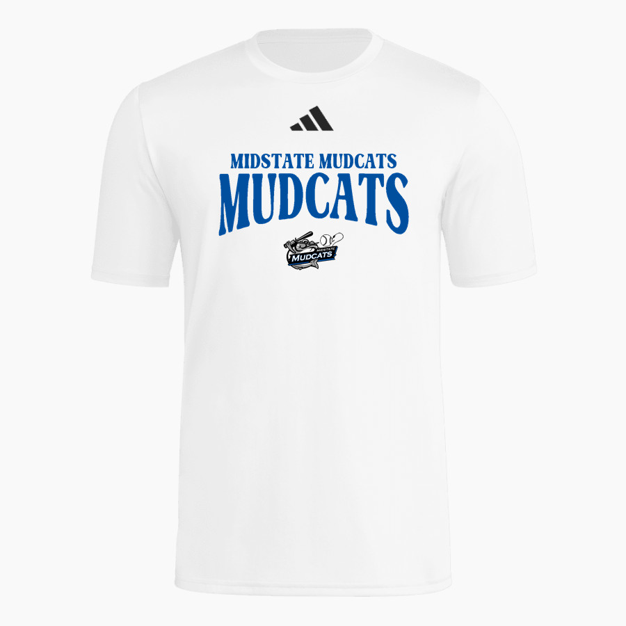 Midstate Mudcats Mudcats <span class="pdp-name-mascot">Midstate Mudcats Mudcats</span> adidas Men's Short Sleeve Pregame Tee