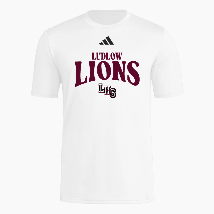 Ludlow Lions <span class="pdp-name-mascot">Lions</span> adidas Men's Short Sleeve Pregame Tee