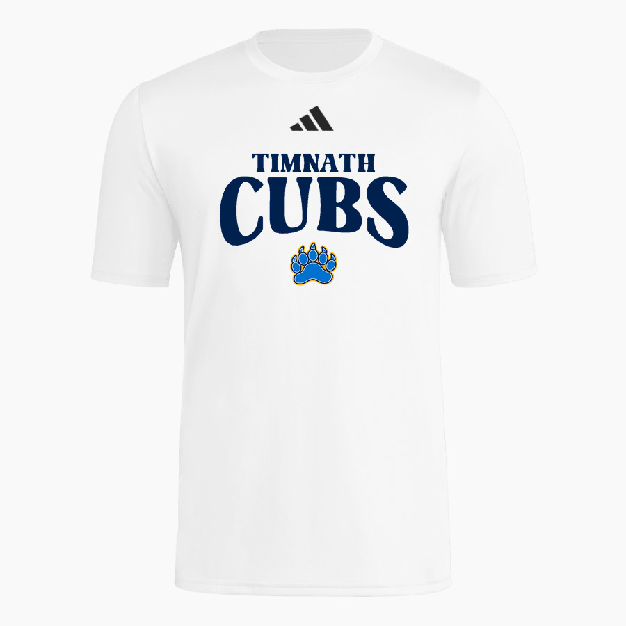 Timnath High School Cubs adidas Men's Short Sleeve Pregame Tee