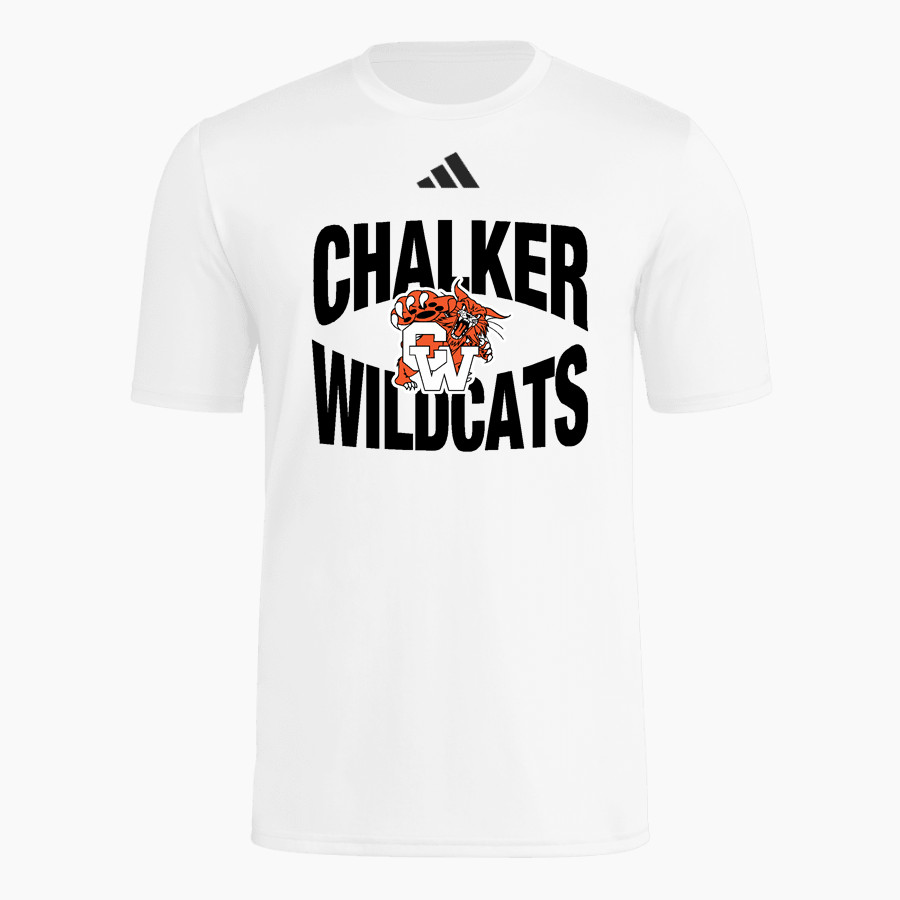 CHALKER HIGH SCHOOL WILDCATS <span class="pdp-name-mascot">CHALKER WILDCATS</span> adidas Men's Short Sleeve Pregame Tee