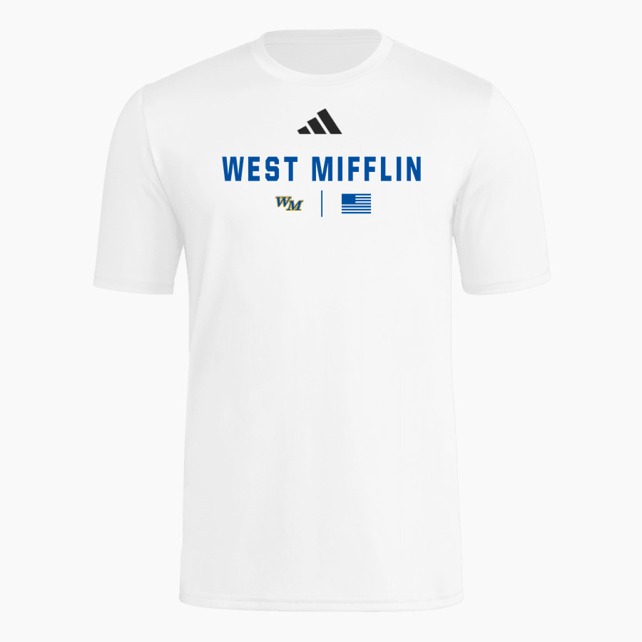 West Mifflin High School Titans Official Online Store adidas Men's Short Sleeve Pregame Tee