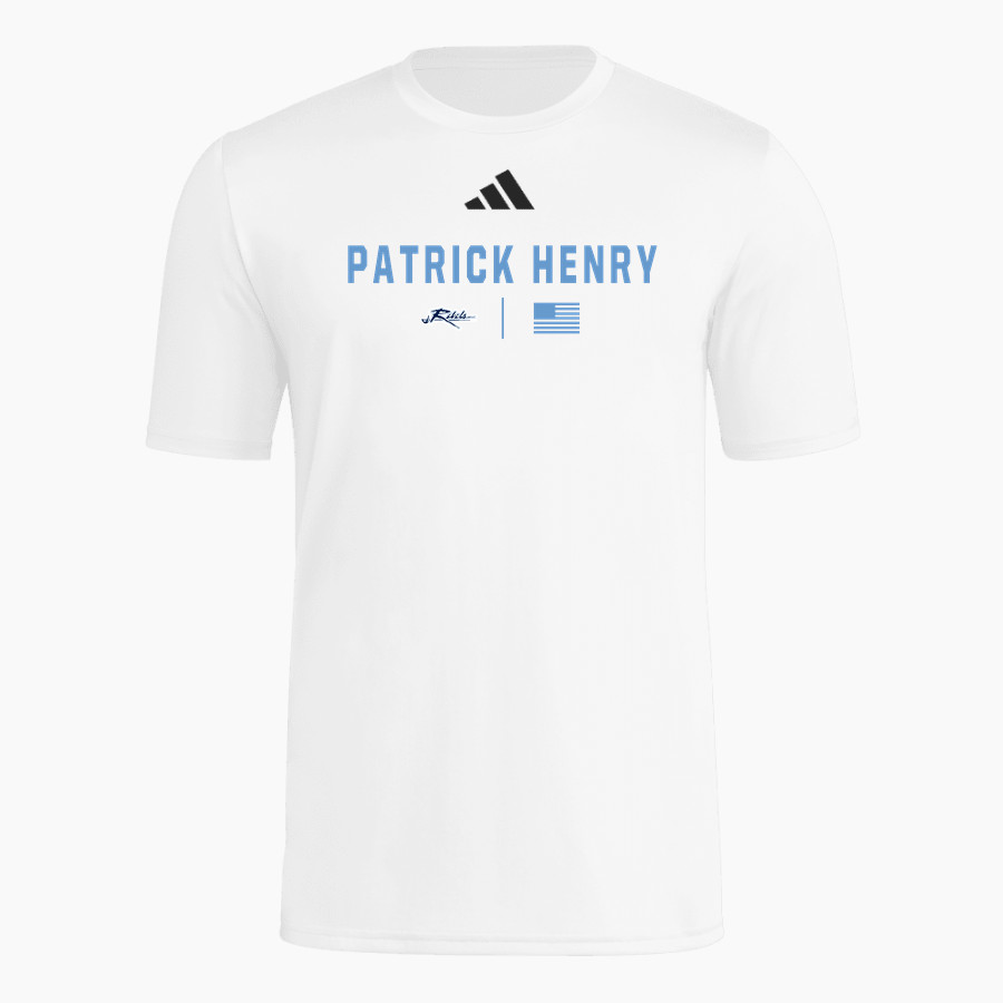 PATRICK HENRY HIGH SCHOOL REBELS <span class="pdp-name-mascot">PATRICK HENRY REBELS</span> adidas Men's Short Sleeve Pregame Tee