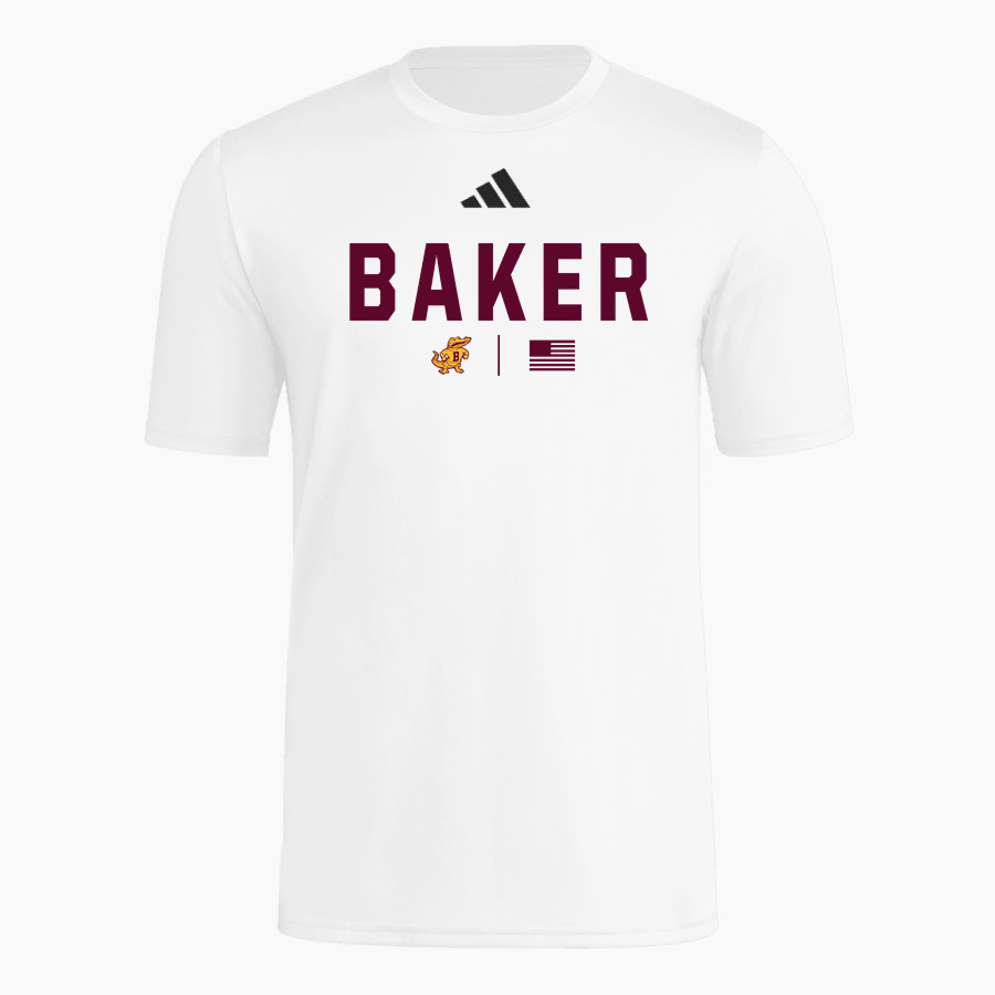 BAKER HIGH SCHOOL GATORS <span class="pdp-name-mascot">BAKER GATORS</span> adidas Men's Short Sleeve Pregame Tee